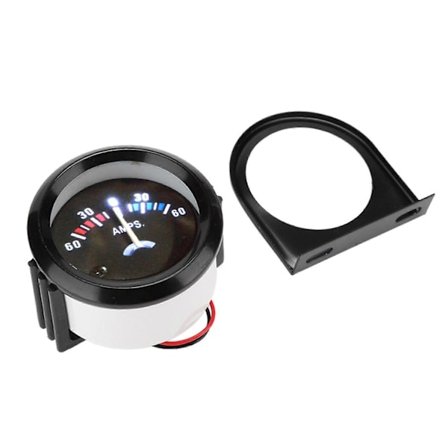 2 tum 52mm Bil Amperemeter Voltmeter 60-0-60A AMP Mätare Volt Mätare för Modifiering