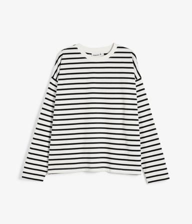 Randig topp | Offwhite | Dam | Kappahl