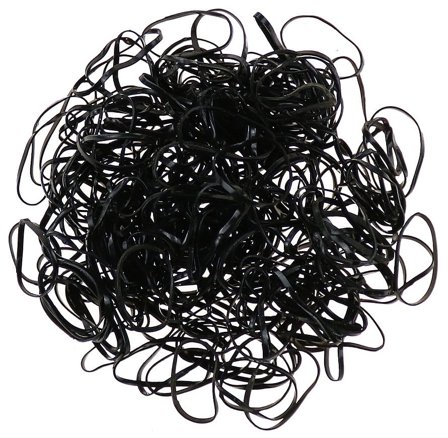Senze Silikone elastikker Sort, Hår, Hårpynt, Hårelastikker