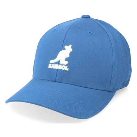 Kangol - Blå flexfit Keps - 3D Wool Flexfit Mykonos Blue Flexfit @ Hatstore