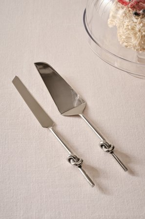 Jotex - Serveringssett 2 Deler Sølv - LOOP - Kjøp Bestikk hos Jotex