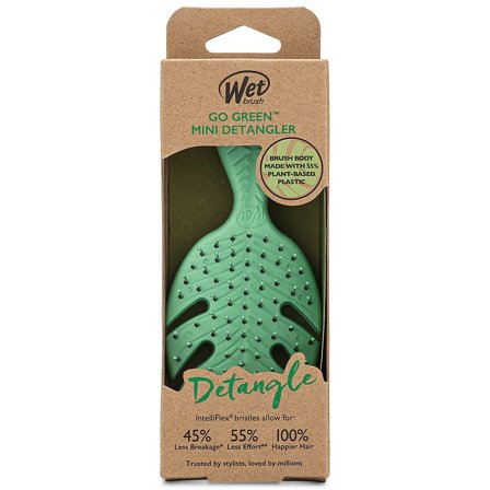 WetBrush Go Green Mini Detangler Green, Hår, Hårbørster, Detangling Børster