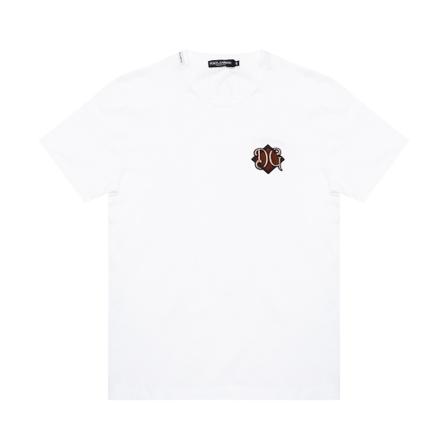 Dolce & Gabbana T-shirt med logo Hvid, Herre T-shirts