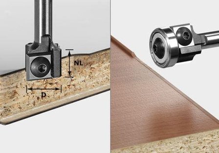 Festool S8 HW D19 KL OFK Vändskärskantfräs 12x12mm, Maskintillbehör & förbrukning