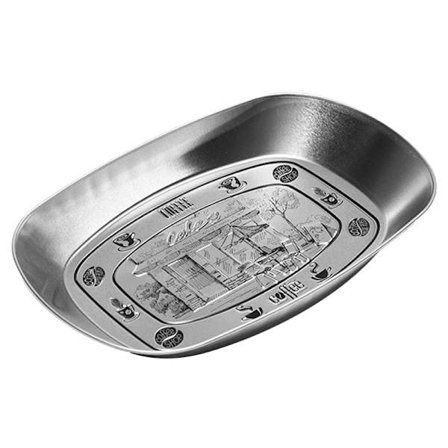 Europeisk Retro Blikkplate Båtformet Vintage Blikkbrett Retro Metall Snack Fruktfat Kaffestil