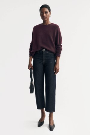 Soft Goat - Boyfriend Crewneck - S - Mulberry