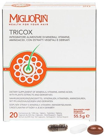 Migliorin Tricox 20 Capsule + 20 Tavolette + 20 Gellule