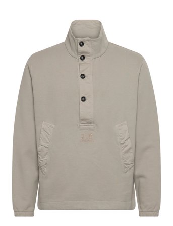 C.P. Company Logo Embroidered Sweatshirt - Beige - XL