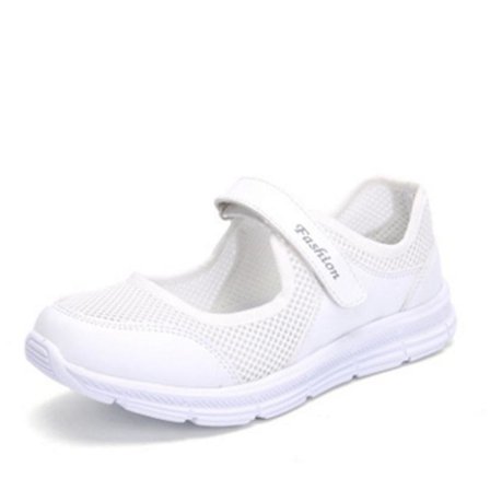 Arbetssköterskeskor Justerbara Andningsbara kilar Slip-on Walking Sneaker Fitness Casual Mary Jane Sneaker