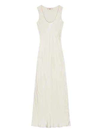 Maxi Bias Cut Dress Cream REMAIN Birger Christensen