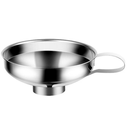 Rostfritt stål Bred Mun Konserveringstratt Oljeläckage Konservering-Hoppes Mat Inlagd Gurka Sylt Trattar Kök Burk Fyllningsverktyg