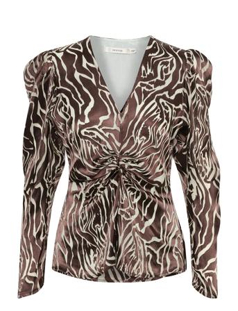 Fabiolagz P Ls Blouse Tops Blouses Long-sleeved Brown Gestuz