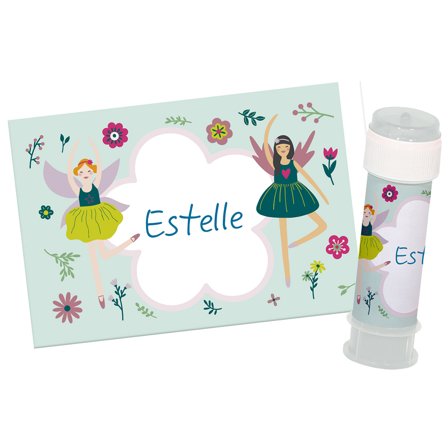 Henkilökohtaiset Tarrat Saippuakuplapulloon Fabulous Fairy 6 kpl