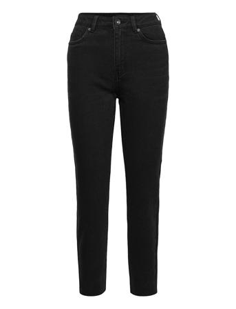 Vmbrenda Hr Straight A Cut Gu131 Ga Raka Jeans Svart Vero Moda