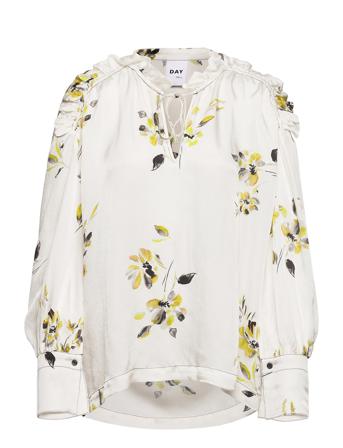 Amelia - Wild Flower Bluse Langermet Hvit Day Birger Et Mikkelsen