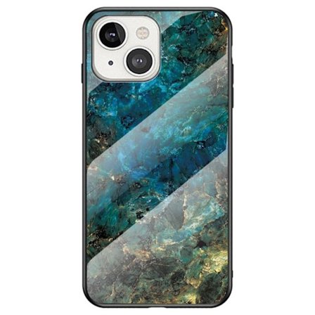 Fantasy Marmor iPhone 14 Plus skal - Smaragd Marmor