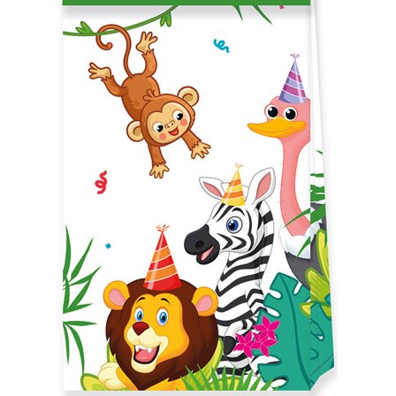 Djungelkalas Papperspåse 4-pack - Partyninja.se