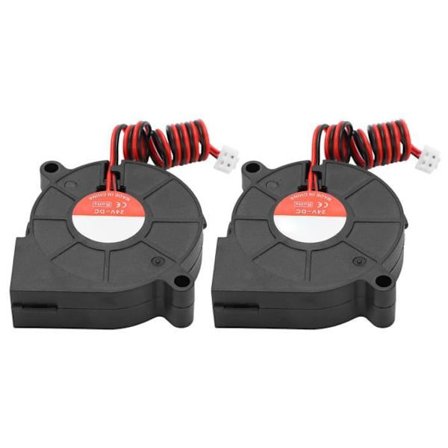 HURRISE Silent Kylfläkt för 3D-skrivare 2 delar 3D-skrivare Fläkt Kylfläkt