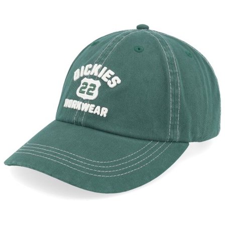 Dickies - Grön unconstructed Keps - Grimsley Cap Pine Needle Green Dad Cap @ Hatstore