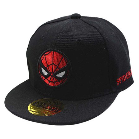 Spiderman poika tyttö baseball-lippis Snapback urheilulippis lapsille musta