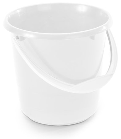 Nordiska Plast 1051-0100 Plastbøtte hvit, 5 l, Hageredskap