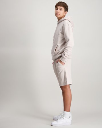 Zeke Essential Logo Print Sweat Shorts Beige Shorts Kille - Kids Brand Store