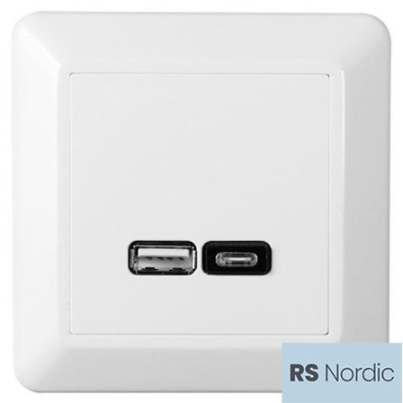 ELKO RS Nordic USB A+C lader 2,4A