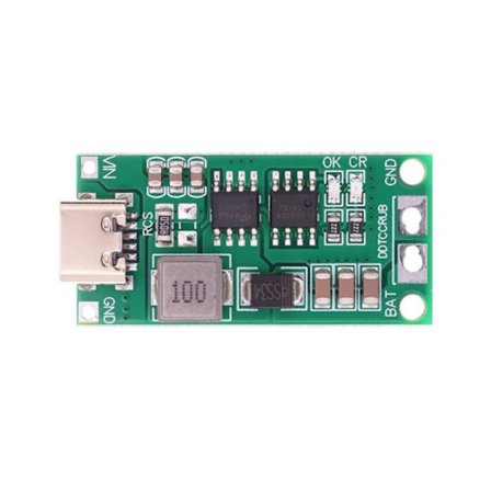 DC3-5V-tulon tehostettu latausmoduuli 2S-akuille, jossa on ylivirta- ja oikosulkusuojat