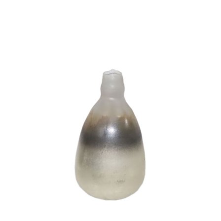 Lasimaljakko, 20x20x34cm, kulta-pronssi-hopeinen viimeistely