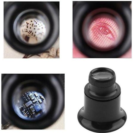 Kraftig øyelupe for gullsmed og urmaker