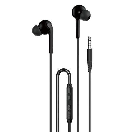 Dudao X3+ USB-C in-ear-hörlurar med mikrofon och 1,2 m - Svart