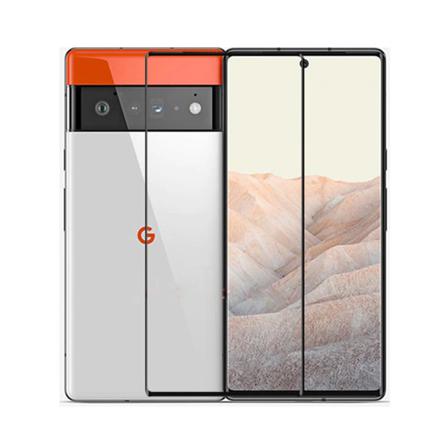 Skärmskydd Google Pixel 6 - 3d Härdat Glas Svart Svart
