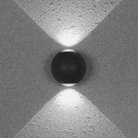 Seinävalaisin Pihavalaisimet MUSTA 2 ORTHO VALKOINEN 2 ORTHO