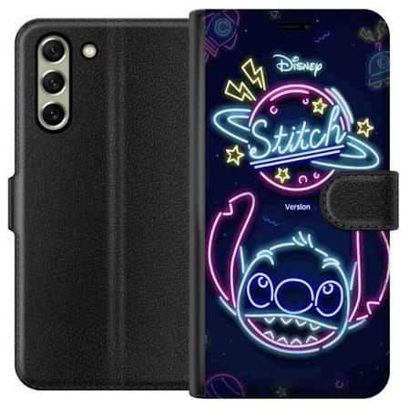 Samsung Galaxy S21 FE 5G Lompakkokotelo Stitch Neon