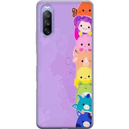 Yhteensopiva Puhelinkuori Sony Xperia 10 III Tumma siluetti Jeesuksesta, jolla on orjantappurakruunu mustaa taustaa vasten, voimakkaassa kontrastissa