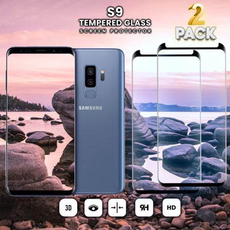 2-Pack Samsung Galaxy S9 - Härdat glas 9H - Super kvalitet 3D