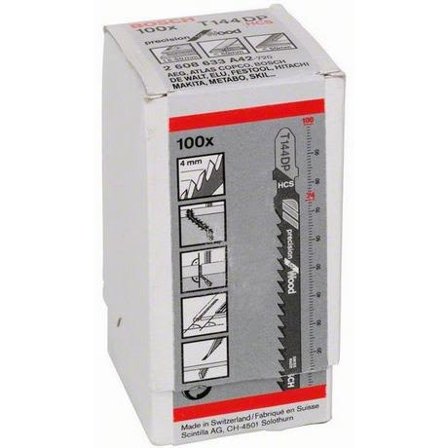 Bosch Precision for Wood Sticksågsblad 100mm 100-pack, Maskintillbehör & förbrukning