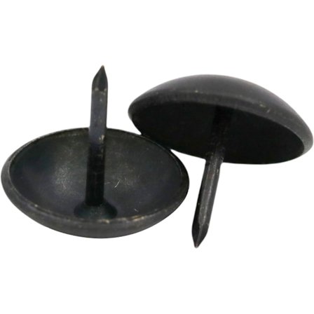 10 Pakke 19mm Dia Runde Store Hode Spiker Svart, ZQKLA