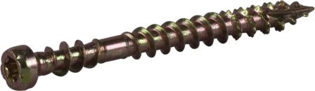 ESSVE 554642 Sokkelskrue 3,9 mm Ø, gulkrom, TX10 42 mm, 400-pakning, Innfesting