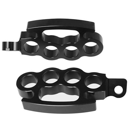 1 par Motorcykel Fodstøtte Pedal Motorcykel Fodstøtte SORT