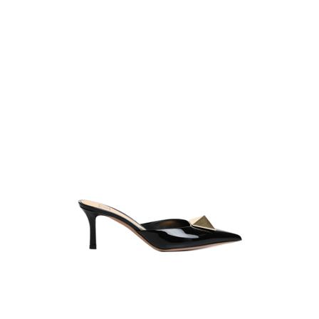 Valentino Garavani Heeled Mules Sort, Dame Stiletter, Størrelse: 37 1/2 EU