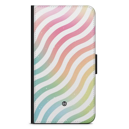 Bjornberry iPhone 14 Fodral - Vågig Regnbåge