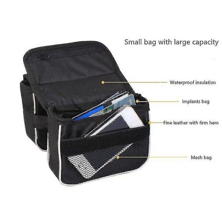 Cykel Hard Shell Tubväska Sadel Mountainbike Framväska