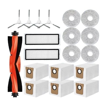 Til Xiaomi Robotstøvsuger X20+ / X20 Plus Udskiftningstilbehør Hovedbørste Sidebørste Hepa Filter Moppeklud