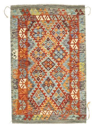 Handvävd Kelim Afghan Old Style Matta 99X154
