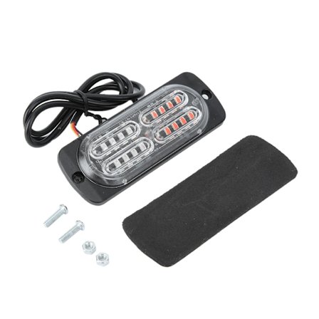 Ultra Tynd Strobe Lampe Universal Advarselslampe 9~30V Varevogn Bil IP66 Blinkende Nødlys (Tilfældig)