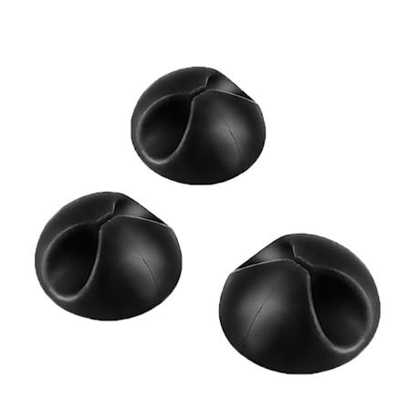 3-pak kabelarrangører Sort