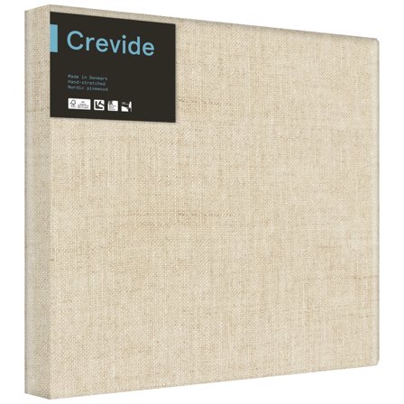 Crevide Djup Målarduk 3D Linne Natur 50x50