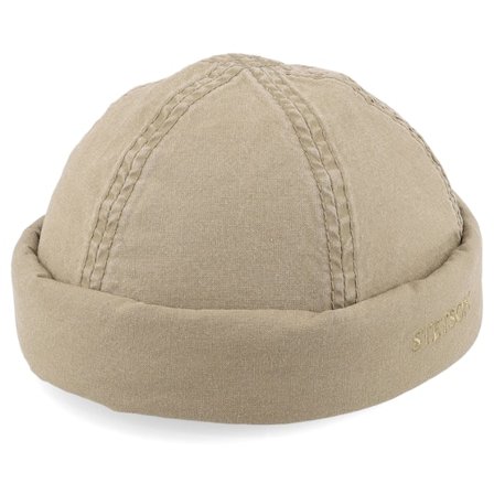 Stetson - Beige docker Lue - Delave Organic Cotton Beige Docker @ Hatstore