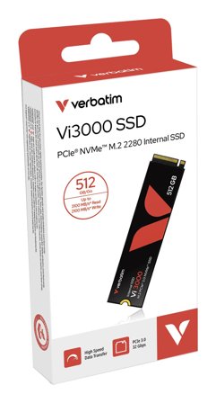 Verbatim Vi3000 - SSD - High Endurance - 512 GB - PCIe 3.0 x4 (NVMe)